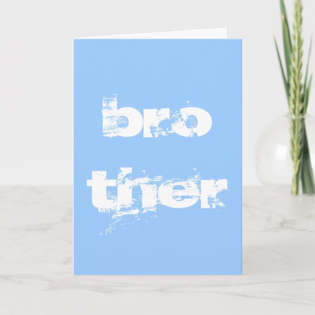 Happy birthday brother card (Front)