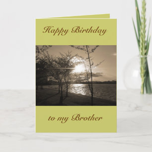 Happy Birthday Brother from Brother/Sister Card