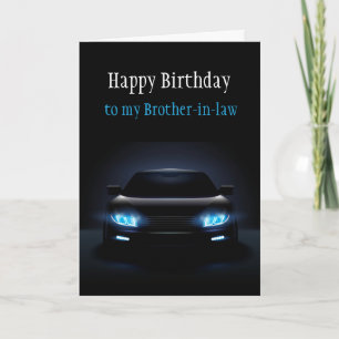 Happy Birthday Brother-in-law New Car Exciting  Card