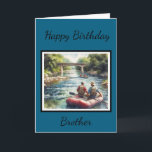 Happy Birthday Brother/Inside Greeting Card<br><div class="desc">"AI-generated artwork with design direction by Susang6"</div>