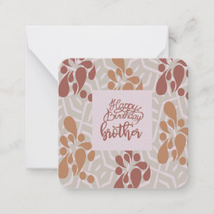 Happy Birthday Brother Note card
