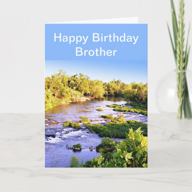 Happy Birthday Brother Shoal Creek Missouri Card (Front)