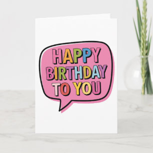 Happy Birthday Bubble Card