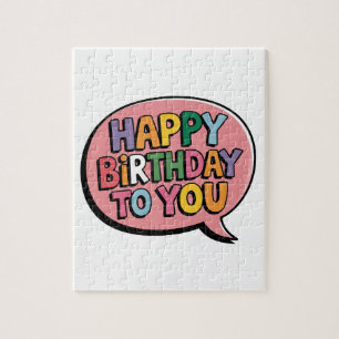 Happy Birthday Bubble Jigsaw Puzzle