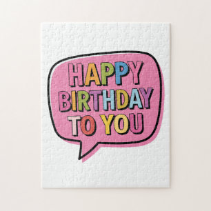 Happy Birthday Bubble Jigsaw Puzzle
