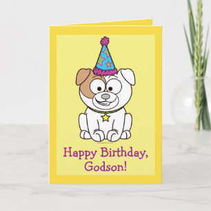 Happy Birthday Bulldog: Godson Card