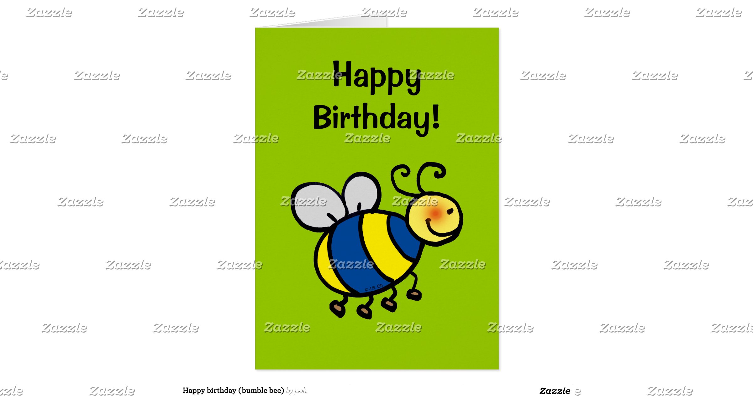 Happy birthday (bumble bee) | Zazzle