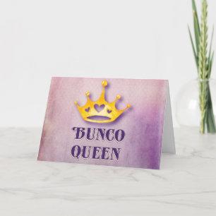 Happy Birthday Bunco Queen Card