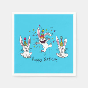 Happy Birthday Bunny Napkins