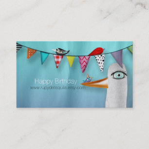 Happy Birthday Business Card