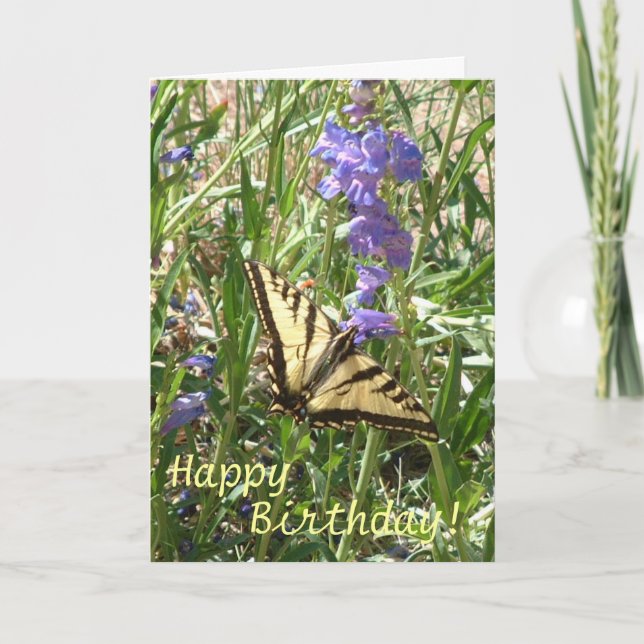 Happy Birthday Butterfly Card (Front)
