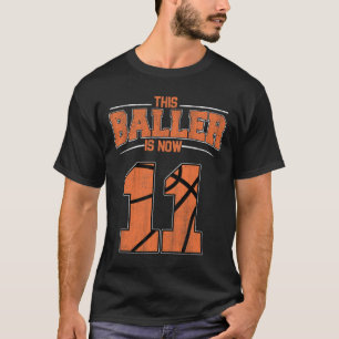 Happy Birthday Bysketbyll Boys Eleven 2010 T-Shirt