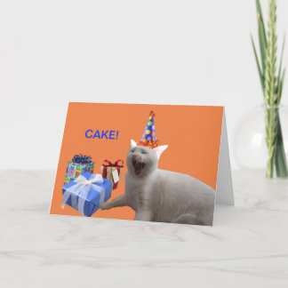 Happy Birthday CAKE Card