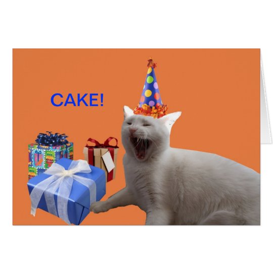 Happy Birthday CAKE Card