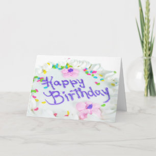 Happy Birthday cake Card