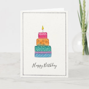 Happy Birthday Cake Card - great for everyone