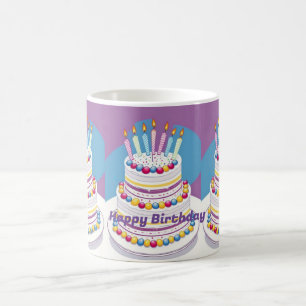 Happy Birthday Cake Coffee Mug