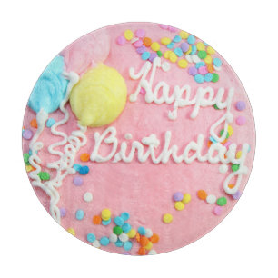 Happy Birthday Cake Cutting Board