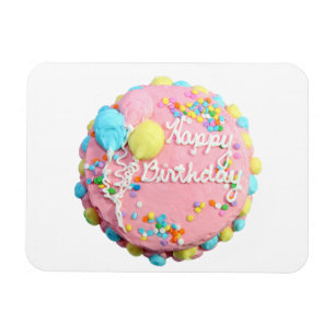 Happy Birthday Cake Flexi Magnet