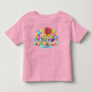 Happy Birthday Cake Girls YOUR NAME & AGE T-Shirt
