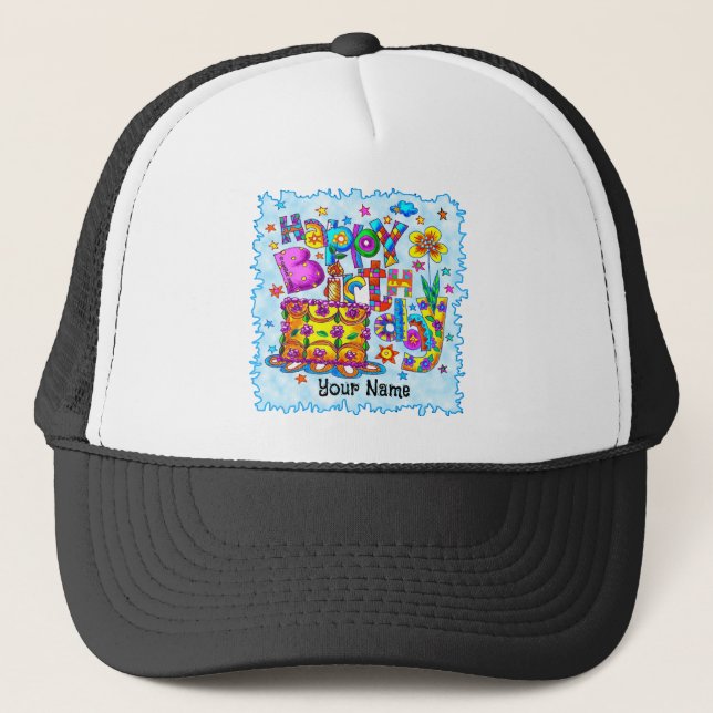 Happy Birthday Cake hats (Front)