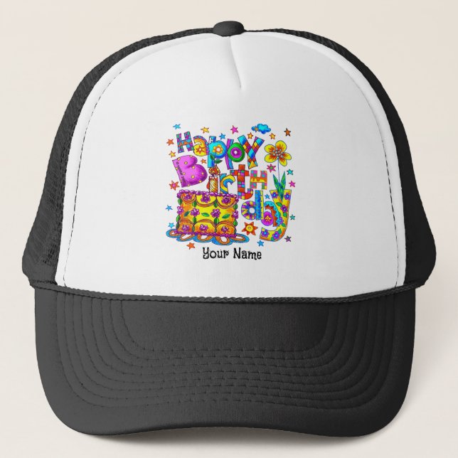 Happy Birthday Cake hats (Front)