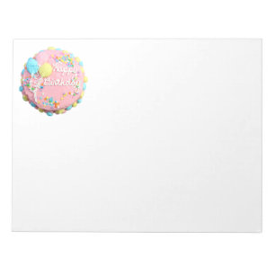 Happy Birthday Cake Notepad