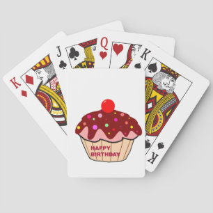 Happy Birthday Cake Playing Cards