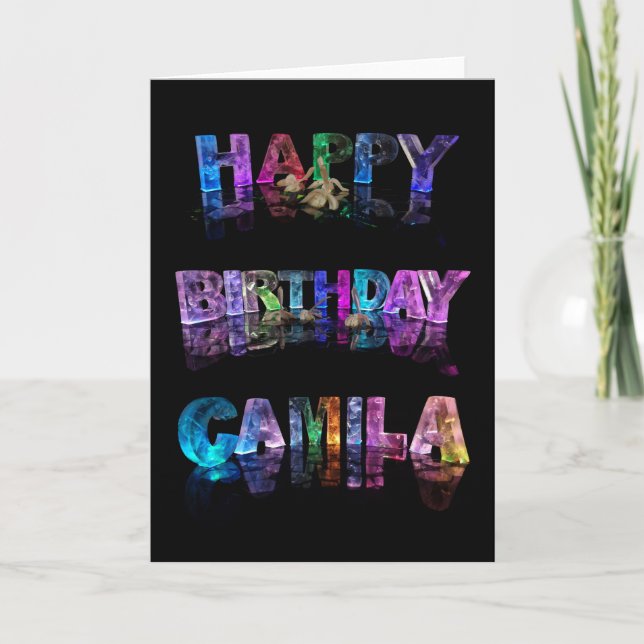 Happy Birthday Camila Card (Front)