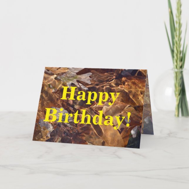 Happy Birthday Camo Outdoors Card (Front)