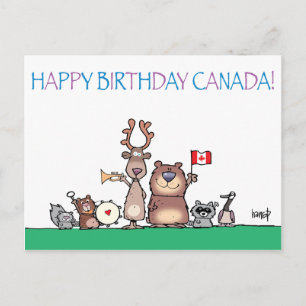 Happy Birthday Canada! by harrop - 150-11 Postcard
