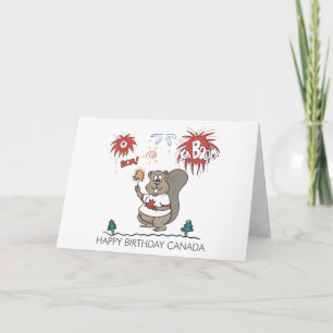 Happy  Birthday Canada Card