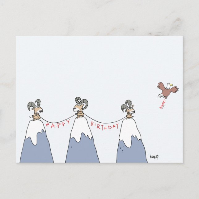 Happy Birthday Canada! Postcard (Front)