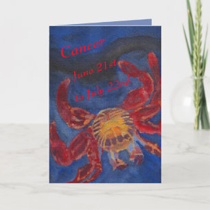 Happy Birthday Cancer Card