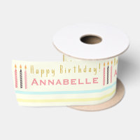 Happy Birthday Candles Repeat Girl's Name