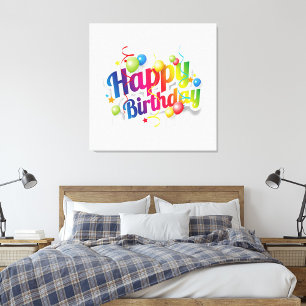 Happy Birthday  Canvas Print