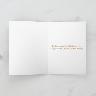 Happy Birthday Capybara Cake Greeting Card