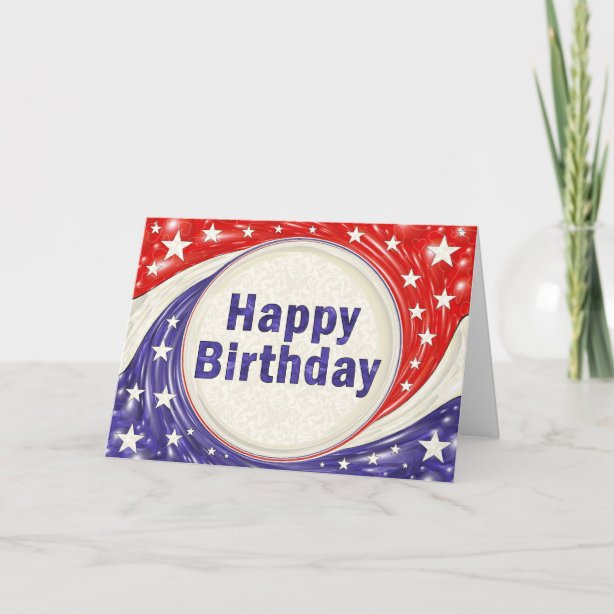 Usa Birthday Cards Zazzle UK