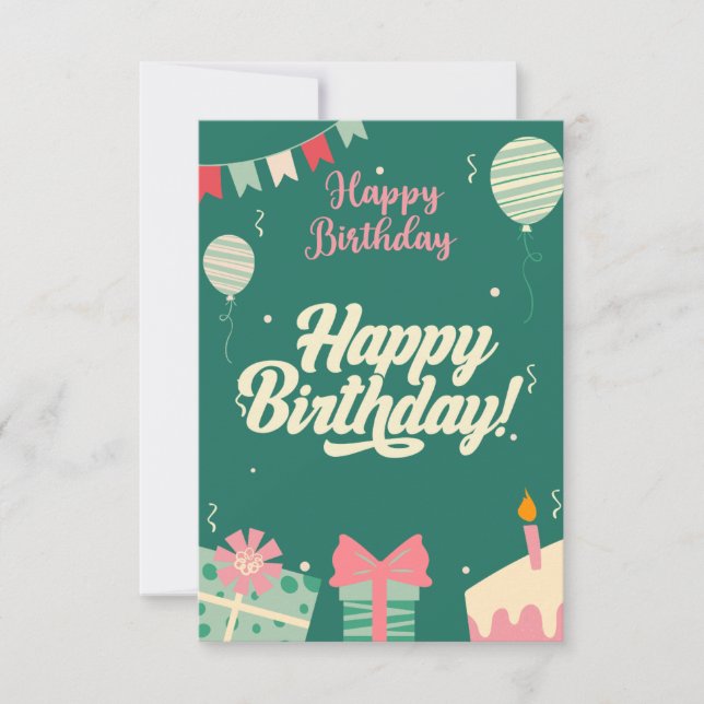 Happy Birthday Card  (Front)