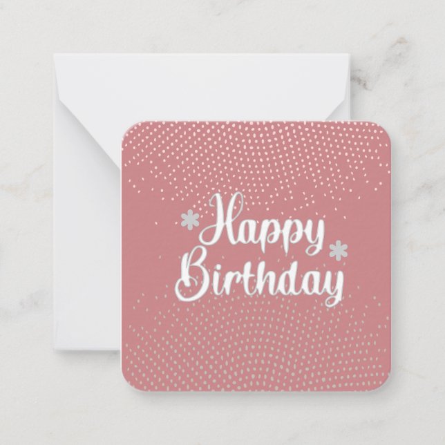 Happy Birthday  Card (Front)