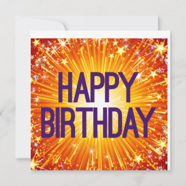 Happy Birthday Card (Front)