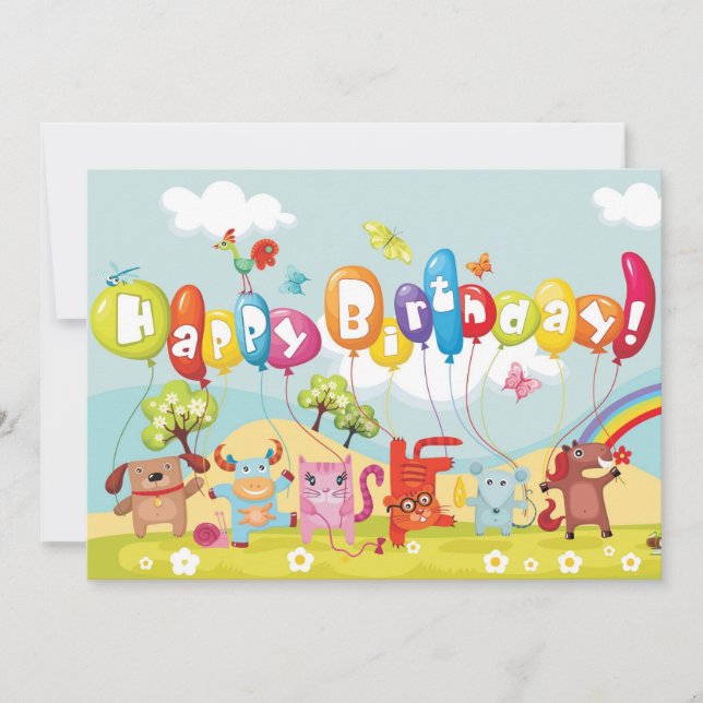 happy birthday card (Front)