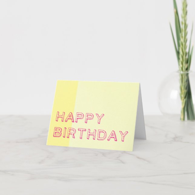 Happy Birthday Card (Front)