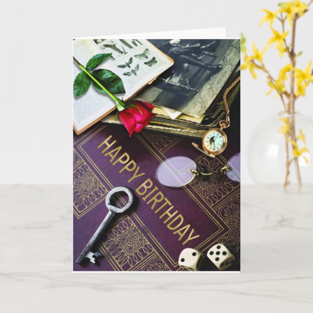 Happy birthday card (Yellow Flower)