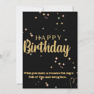 HAPPY BIRTHDAY CARD