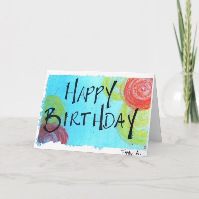 Happy Birthday Card (Front)