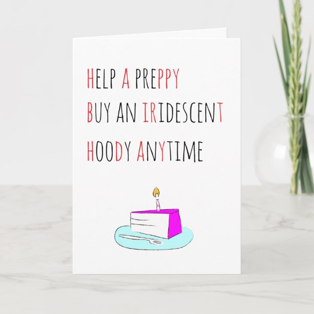Happy Birthday Card (Front)