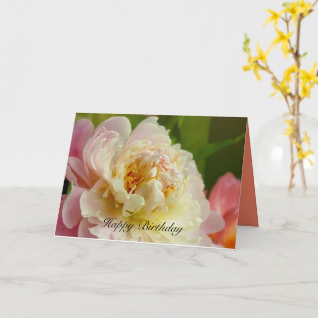 Happy Birthday Card (Yellow Flower)