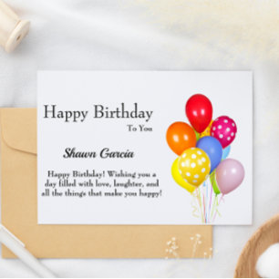 Happy Birthday Card