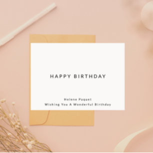 Happy Birthday Card